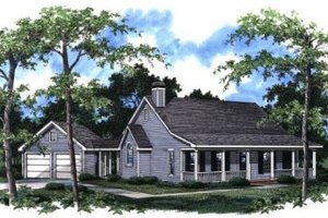 Country Exterior - Front Elevation Plan #41-112