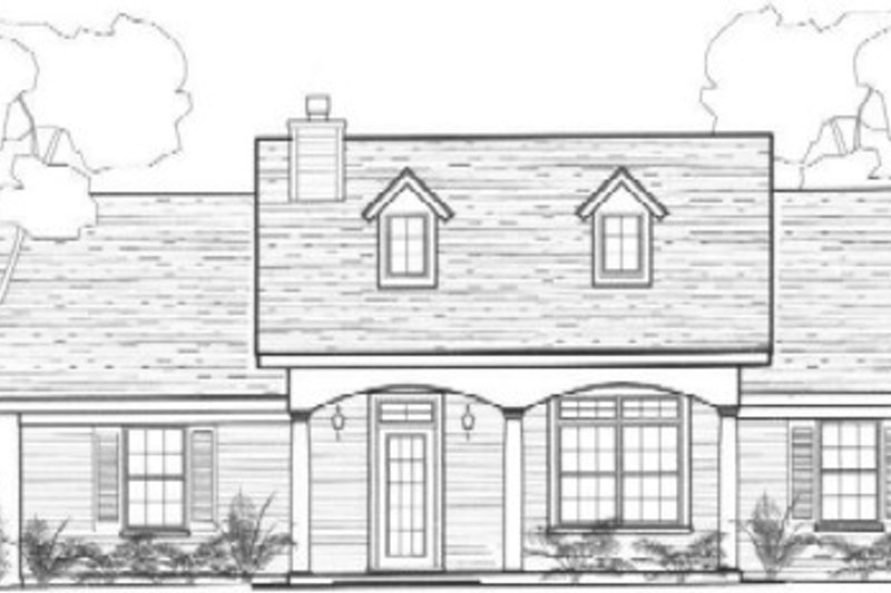 Home Plan - Colonial Exterior - Front Elevation Plan #14-249