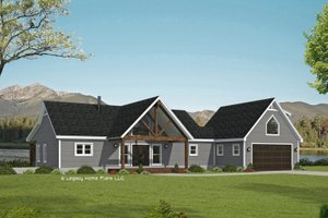 Country Exterior - Front Elevation Plan #932-756