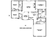 Traditional Style House Plan - 3 Beds 2 Baths 2203 Sq/Ft Plan #81-13761 