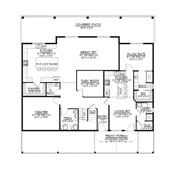 House Blueprint - Barndominium Floor Plan - Main Floor Plan #1064-398