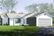 Traditional Style House Plan - 3 Beds 2 Baths 1164 Sq/Ft Plan #1-1064 