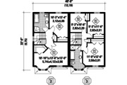 Traditional Style House Plan - 5 Beds 2 Baths 2434 Sq/Ft Plan #25-4519 