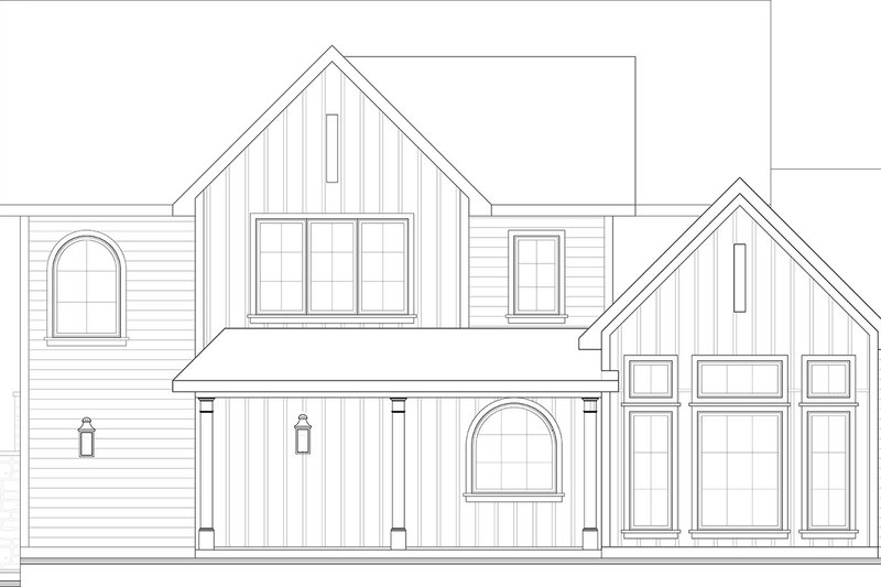 House Blueprint - Exterior - Rear Elevation 1 for Farmhouse House Plan #23-2892 - 3 bed, 2.5 bath