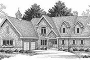 European Style House Plan - 4 Beds 3.5 Baths 3716 Sq/Ft Plan #70-537 