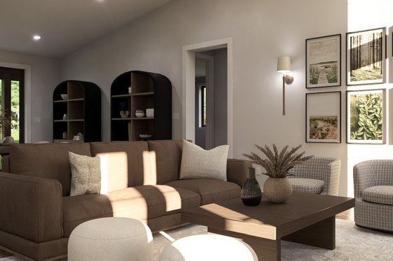 Interior - Family Room for Barndominium House Plan #455-681 - 5 bed, 3.5 bath