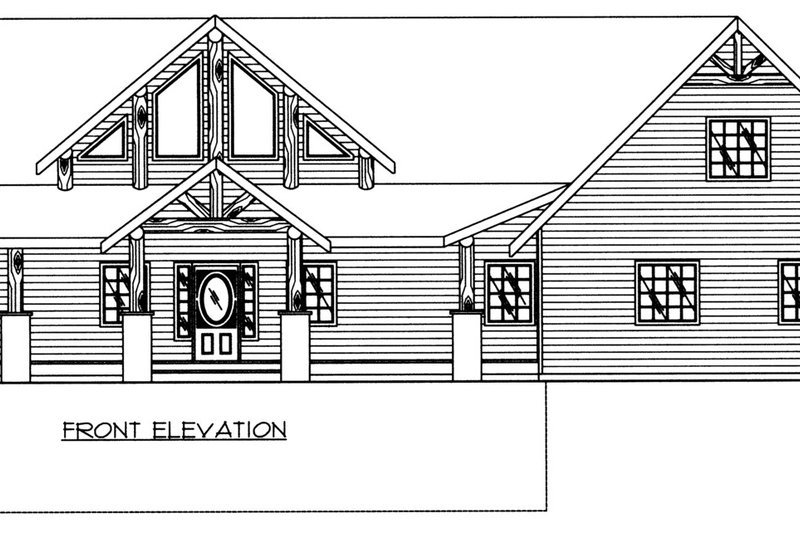 Home Plan - Exterior - Front Elevation 3 for Craftsman House Plan #117-1089 - 3 bed, 2.5 bath