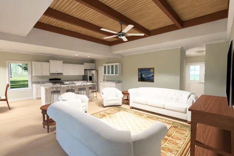 Dream House Plan - Interior - Family Room 4 for Farmhouse House Plan #513-2482 - 3 bed, 2.5 bath