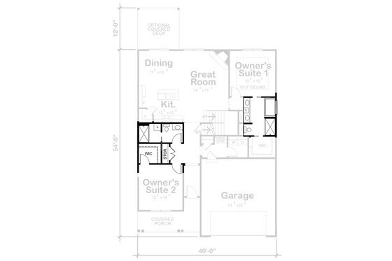 Floor Plan - Other Floor for Farmhouse House Plan #20-2398 - 4 bed, 3.5 bath