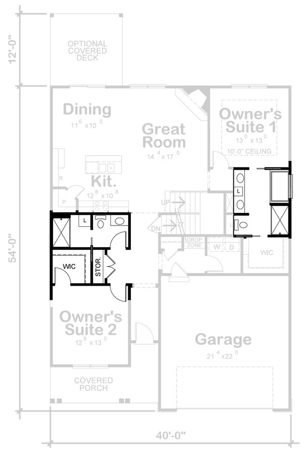 House Blueprint - Farmhouse Floor Plan - Other Floor Plan #20-2398