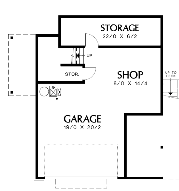 Home Plan - Craftsman Floor Plan - Lower Floor Plan #48-438