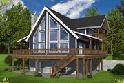 Cabin Style House Plan - 4 Beds 3.5 Baths 3806 Sq/Ft Plan #117-919 