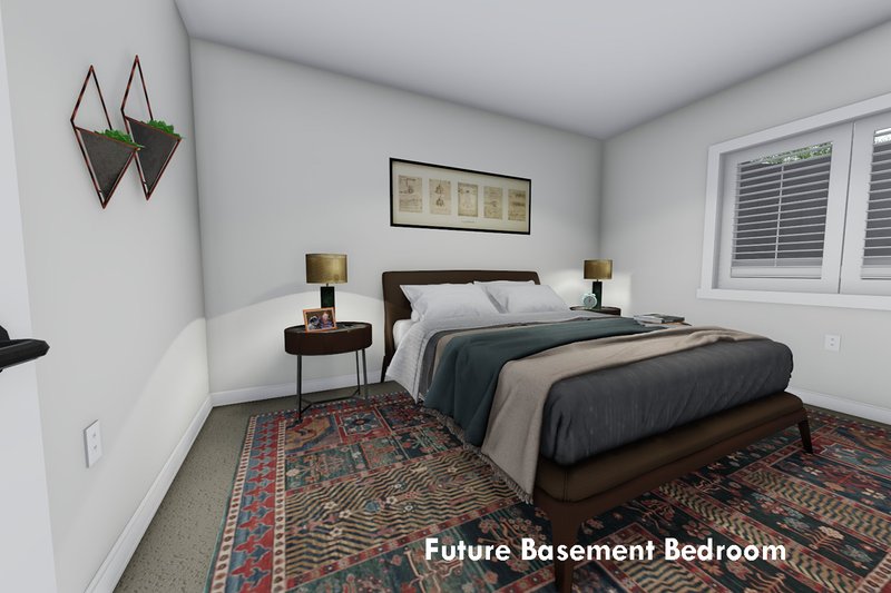 House Plan Design - Future Finished Basement Bedroom