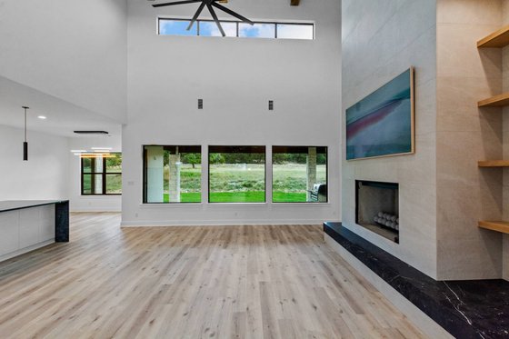 Interior - Family Room 1 for Modern House Plan #1110-38 - 4 bed, 5 bath