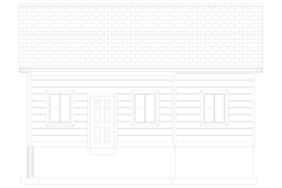 Exterior - Other Elevation 2 for European House Plan #1060-124, 0 bath