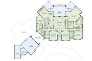 Traditional Style House Plan - 6 Beds 6.5 Baths 6696 Sq/Ft Plan #17-3321 Floor 