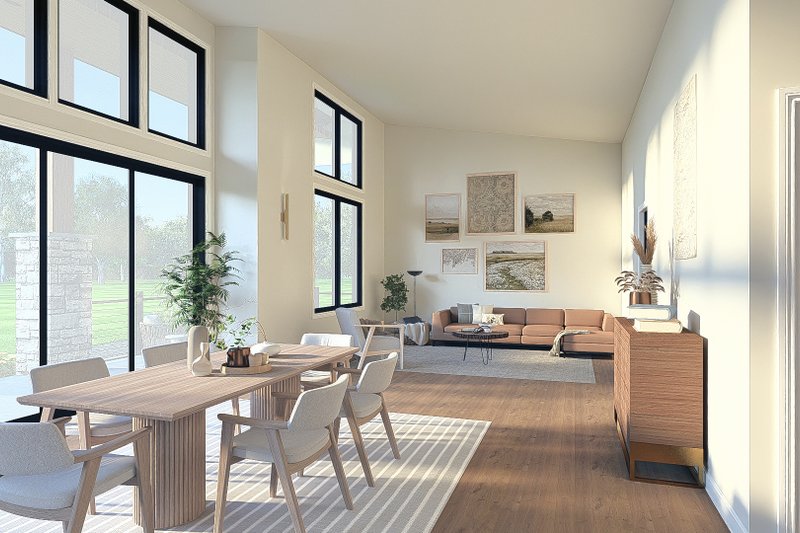 Architectural House Design - Interior - Dining Room 1 for Modern House Plan #1064-460 - 2 bed, 2.5 bath
