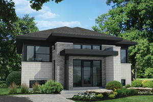 Contemporary Exterior - Front Elevation Plan #25-4368