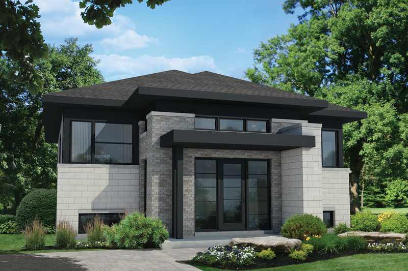 Contemporary Style House Plan - 2 Beds 1 Baths 1075 Sq/Ft Plan #25-4368