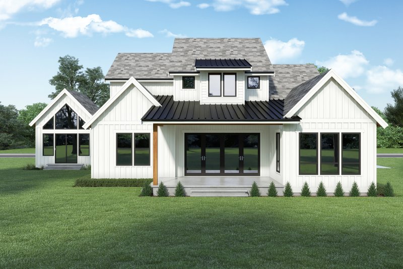 Dream House Plan - Exterior - Rear Elevation 1 for Farmhouse House Plan #1070-144 - 3 bed, 2.5 bath