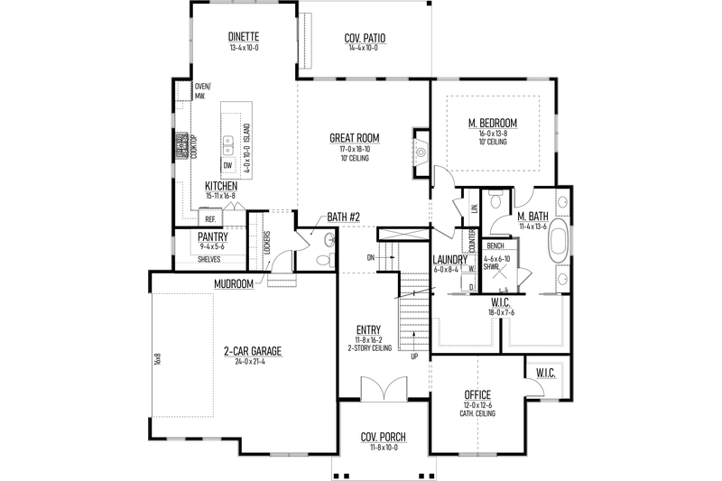 Home Plan - Floor Plan - Other Floor for Farmhouse House Plan #1093-8 - 4 bed, 2.5 bath