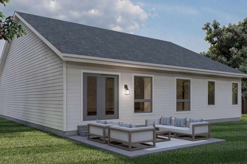 Home Plan - Exterior - Rear Elevation for Traditional House Plan #455-225 - 3 bed, 2 bath