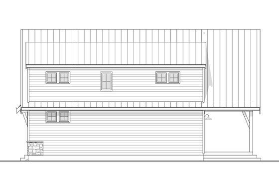 Exterior - Other Elevation 2 for Cabin House Plan #1114-2 - 2 bed, 2 bath