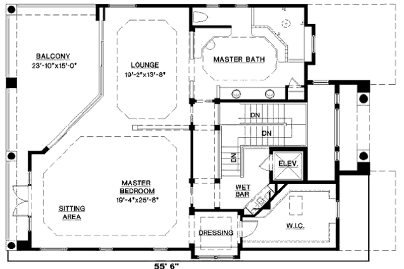 House Plan Design - Floor Plan - Upper Floor for Mediterranean House Plan #27-218 - 4 bed, 3 bath