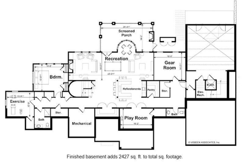 Home Plan - Optional Finished Basement