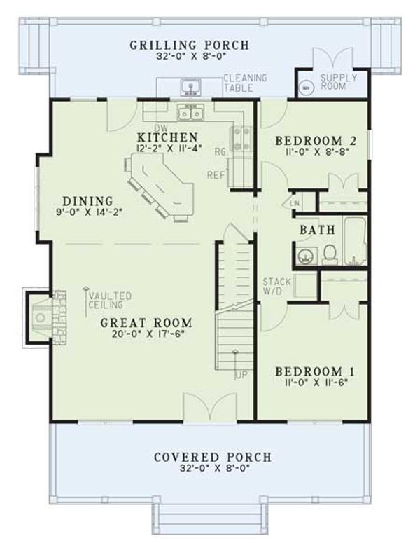 Home Plan - Colonial Floor Plan - Main Floor Plan #17-2882