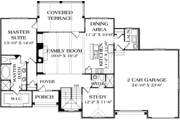 European Style House Plan - 3 Beds 4 Baths 2765 Sq/Ft Plan #453-55 