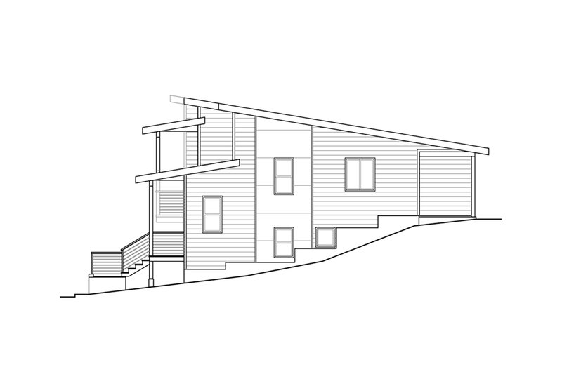 House Plan Design - Exterior - Other Elevation 1 for Contemporary House Plan #124-1305 - 6 bed, 4 bath