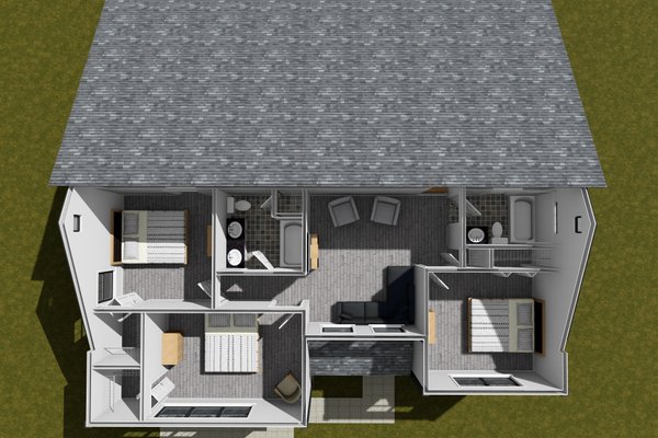 Cottage Floor Plan - Upper Floor Plan #513-2361