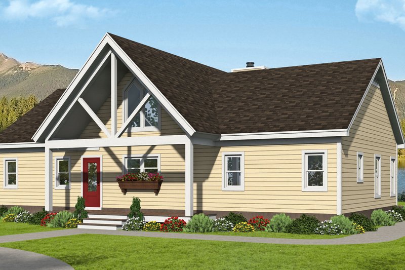 Home Plan - Country Exterior - Front Elevation Plan #932-460