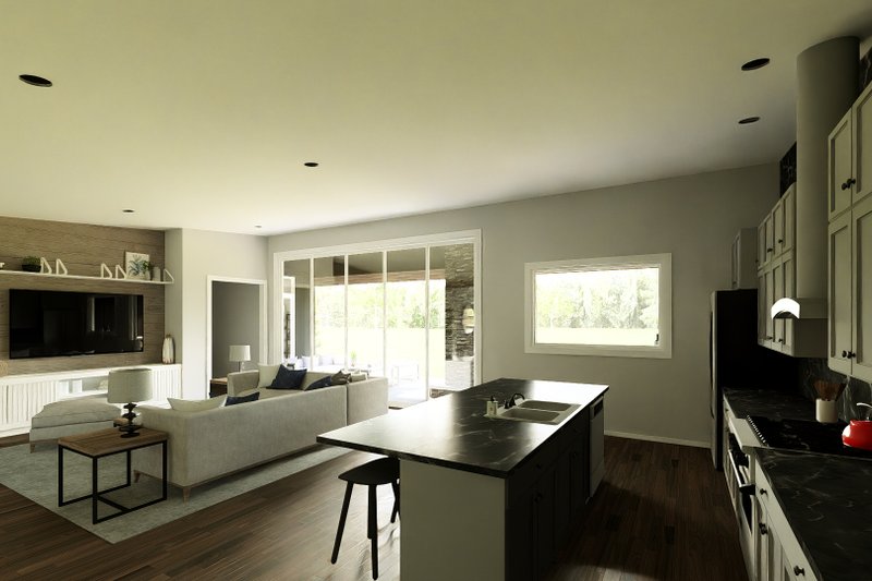 House Blueprint - Interior - Kitchen 1 for Barndominium House Plan #1064-455 - 3 bed, 2.5 bath