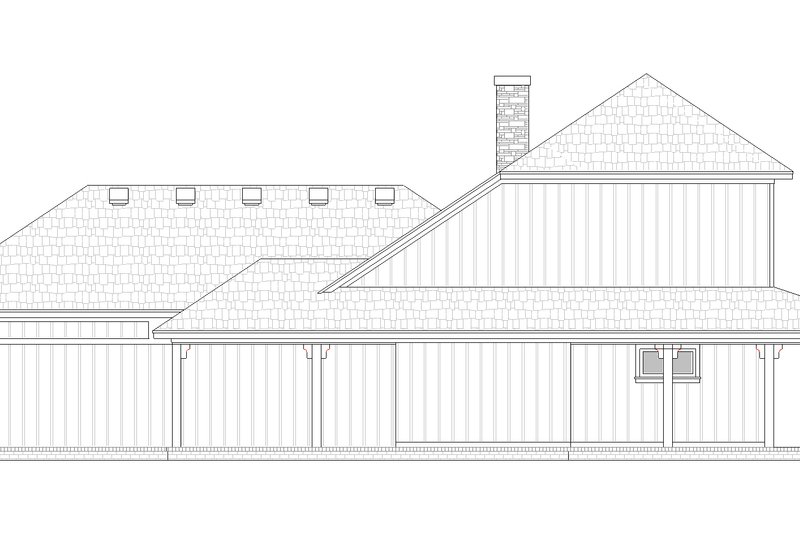 House Blueprint - Exterior - Other Elevation 1 for Farmhouse House Plan #45-627 - 4 bed, 3.5 bath