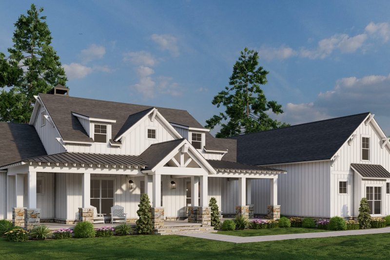 House Design - Exterior - Front Elevation 3 for Farmhouse House Plan #923-382 - 3 bed, 2.5 bath