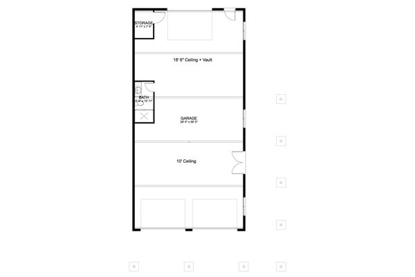 House Design - Barndominium Floor Plan - Main Floor Plan #1060-95