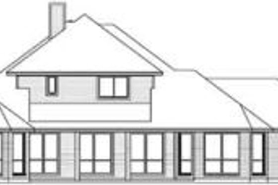 Exterior - Rear Elevation for Traditional House Plan #84-188 - 4 bed, 4 bath