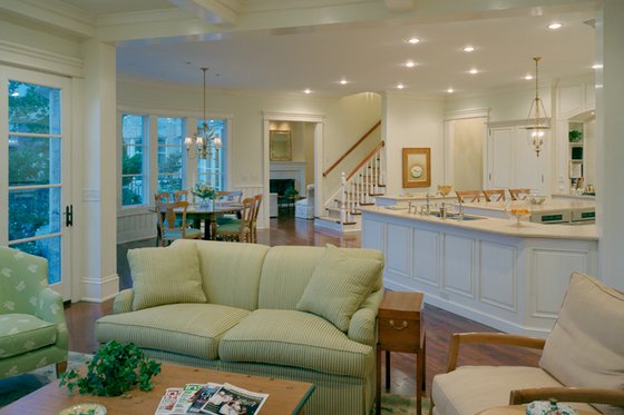 Interior - Family Room for European House Plan #453-50 - 5 bed, 6.5 bath