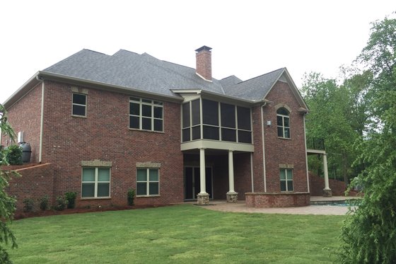 Exterior - Rear Elevation for European House Plan #437-63 - 3 bed, 2 bath
