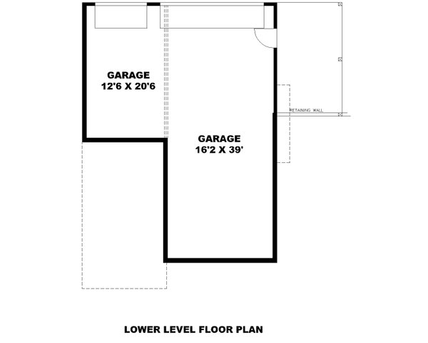 Dream House Plan - Farmhouse Floor Plan - Lower Floor Plan #117-949