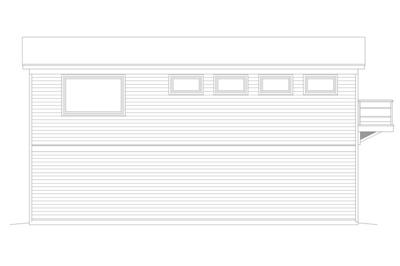 Home Plan - Exterior - Other Elevation 1 for Craftsman House Plan #932-376, 1 bath