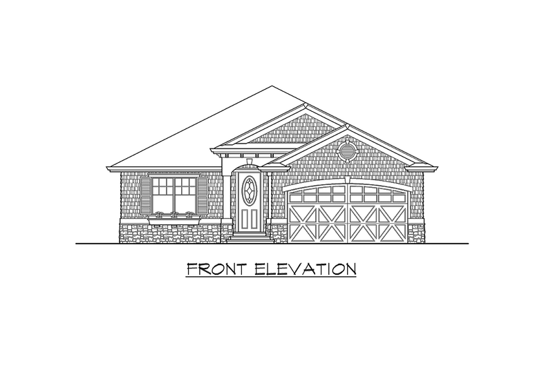 Home Plan - Exterior - Other Elevation for Traditional House Plan #132-195 - 3 bed, 2 bath