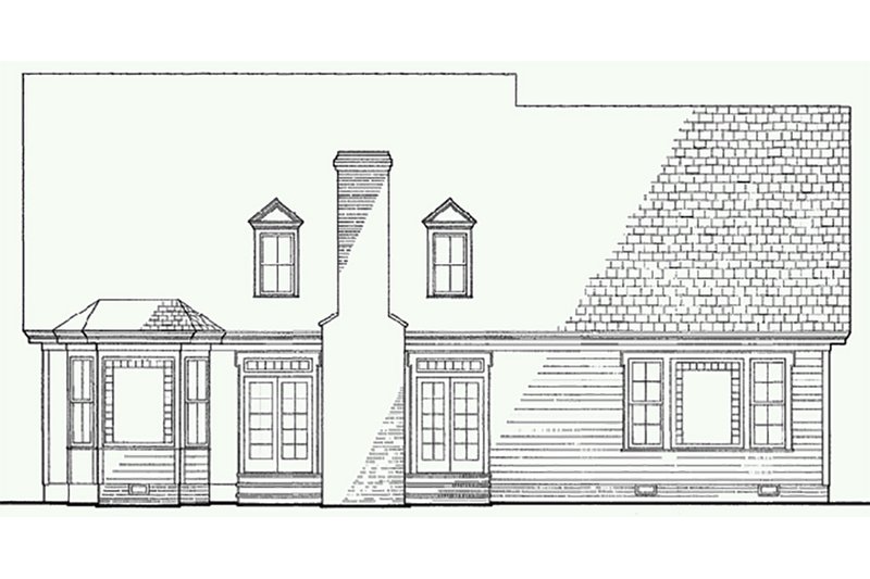 Dream House Plan - Exterior - Rear Elevation for Victorian House Plan #137-164 - 4 bed, 3.5 bath