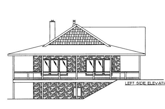 Exterior - Other Elevation 1 for Bungalow House Plan #117-629 - 4 bed, 3 bath