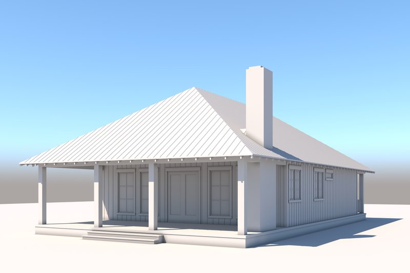 Home Plan - Exterior - Rear Elevation 1 for Traditional House Plan #430-309 - 3 bed, 2 bath