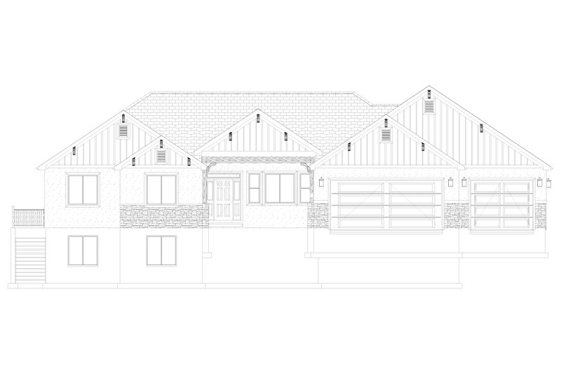 House Plan Design - Exterior - Front Elevation 4 for Farmhouse House Plan #1060-291 - 2 bed, 2.5 bath