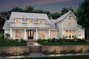 Exterior - Front Elevation 3 for Farmhouse House Plan #430-251 - 4 bed, 3.5 bath