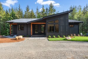 Exterior - Front Elevation 3 for Contemporary House Plan #1070-215 - 3 bed, 3 bath